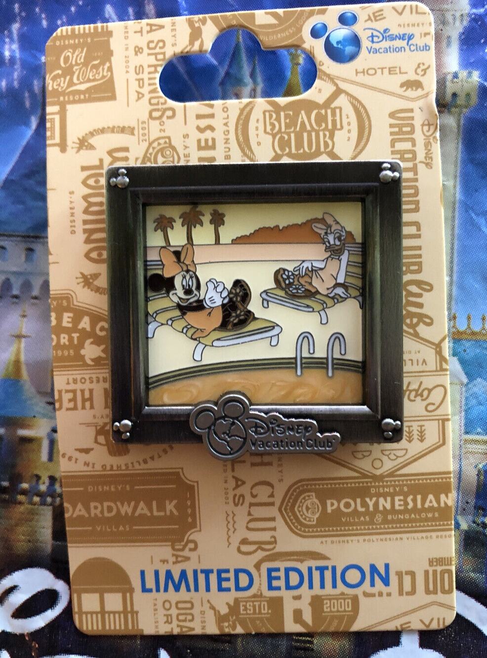 Disney Parks Vacation Club Minnie Mouse & Daisy Duck Pool DVC 2020 Pin LE 4000